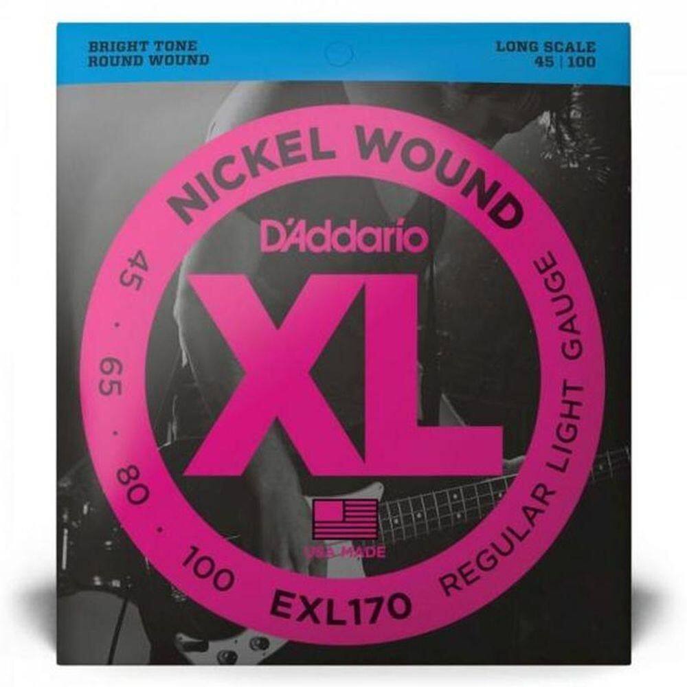 Encordoamento Baixo 4 Cordas .045-.100 Xl Nickel Exl170 D