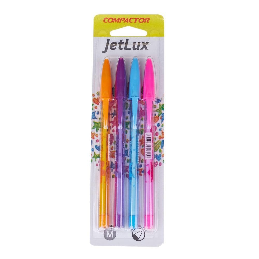 Caneta Esferográfica JetLux com 4 Compactor