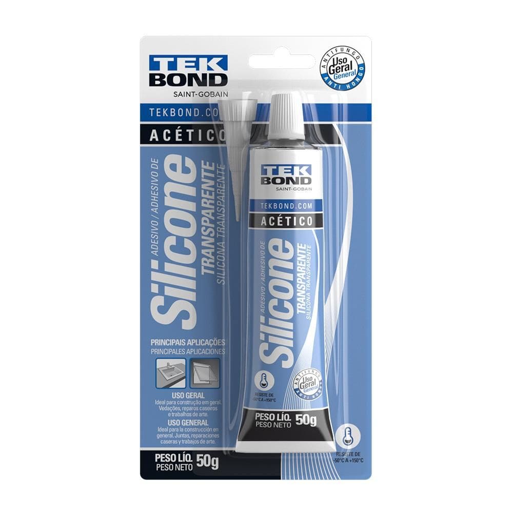 Silicone Tekbond  Autoadesivo 50g