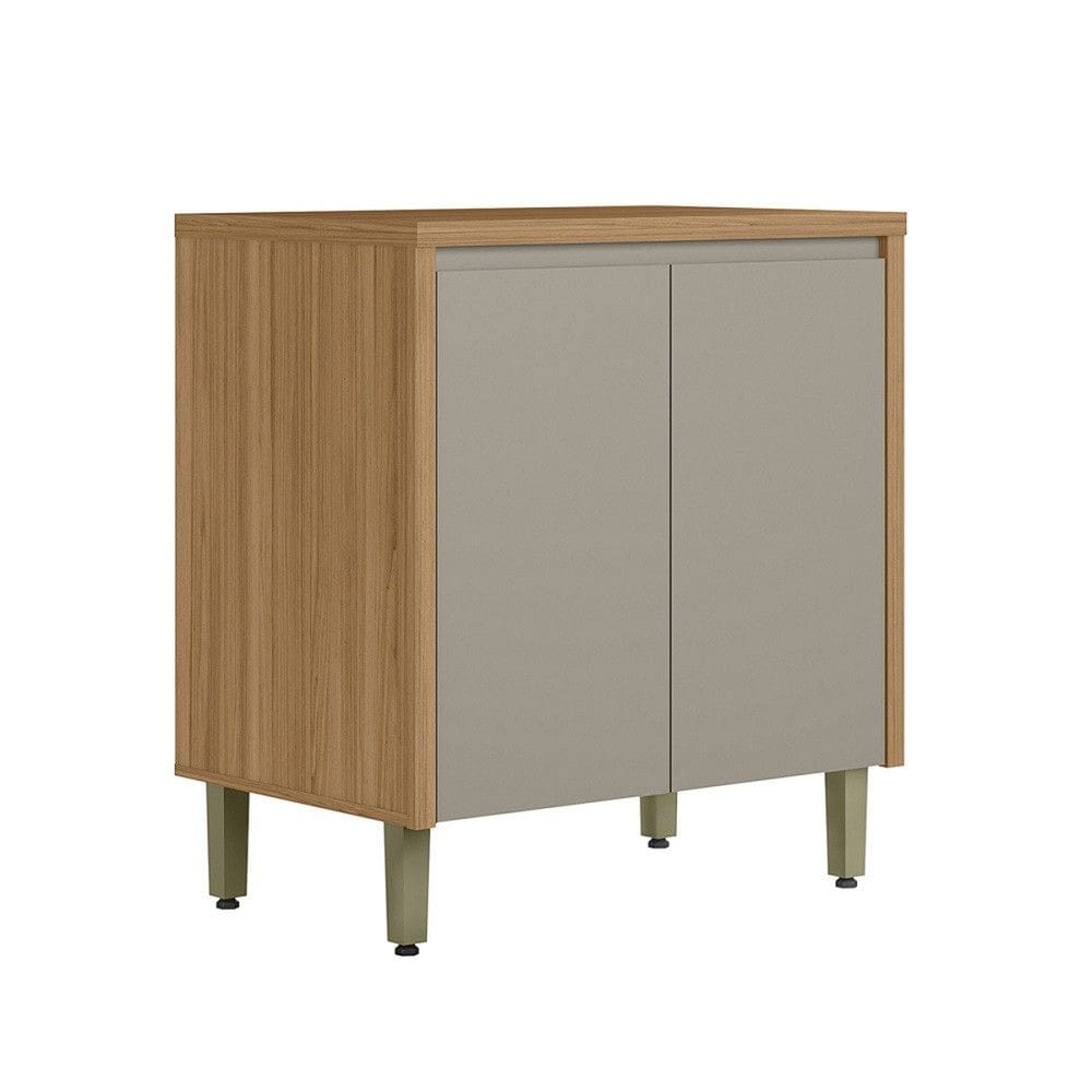 Balcão para Cooktop 4 Bocas 2 Portas com Tampo em MDF Allure Linea Brasil