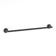 Toalheiro Barra N. City Preto Matte Celite 60cm