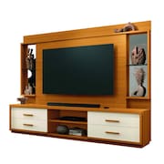Estante Home Theater com Espelho e Vidro Para TV Até 75 Polegadas 2,40m Leni EDN