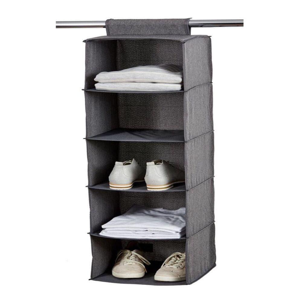 Sapateira Organizador Cabideiro Guarda Roupa Armario 5 Prateleiras Multiuso Closet