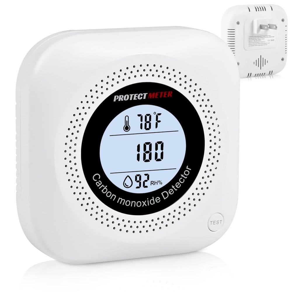 Detector de monóxido de carbono PROTECTMETER com temperatura e umidade