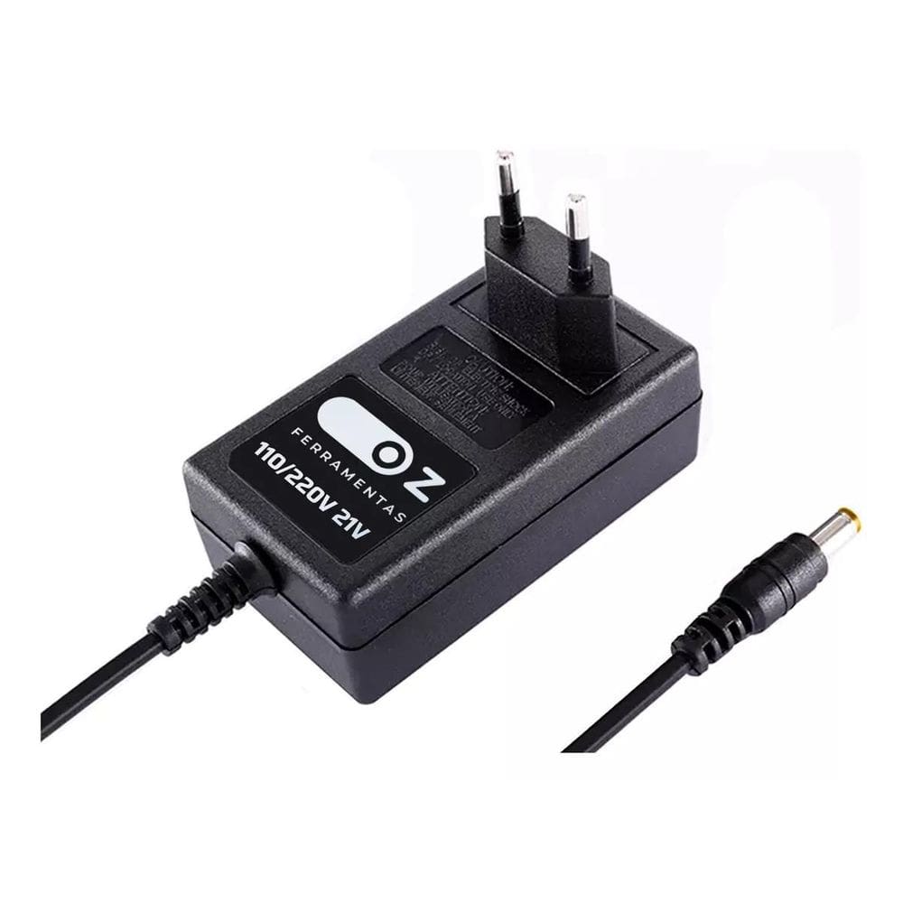 Carregador De Bateria 21V 1A Para Mini Motosserra Furadeira