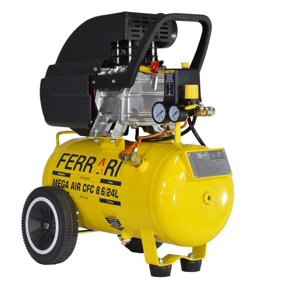 Compressor De Ar Ferrari Mega Air Cfc 8.6pes 24l/2.0hp 127v