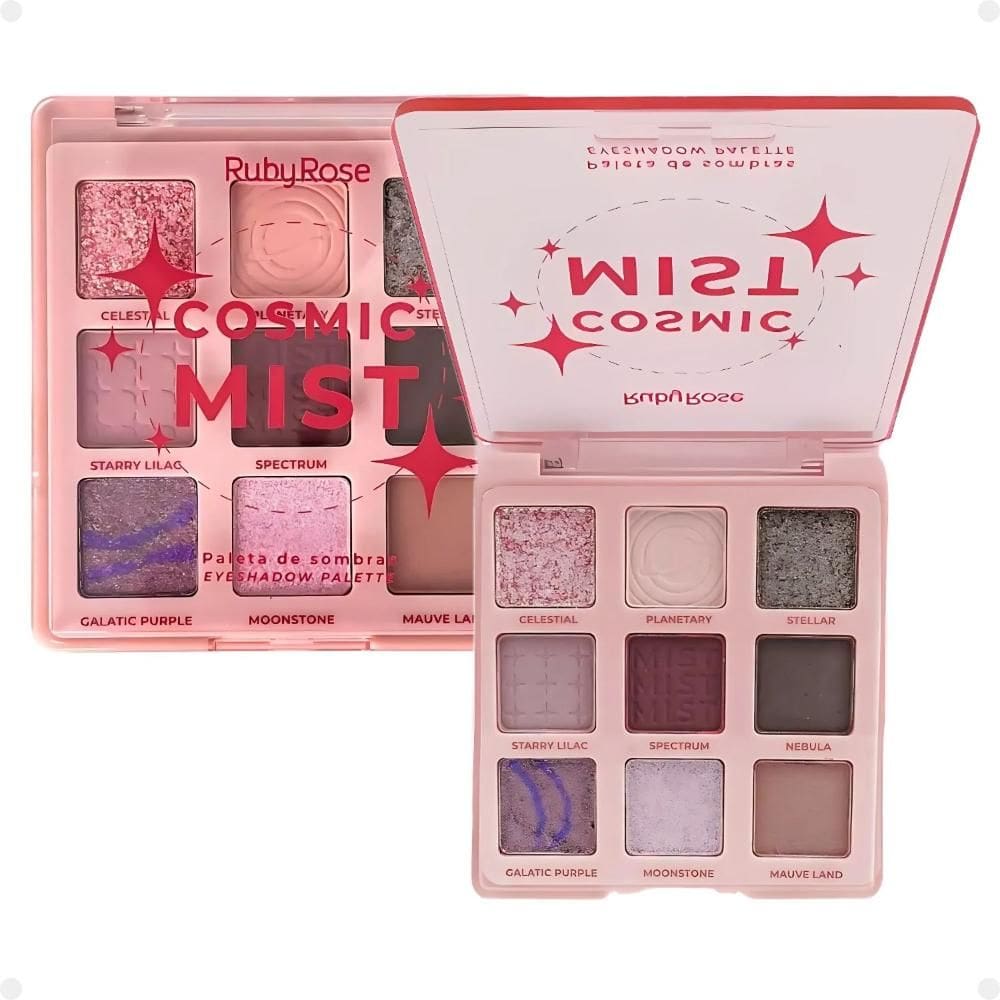 Paleta de Sombras Ruby Rose Cosmic Mist 9 Cores HB-E2204