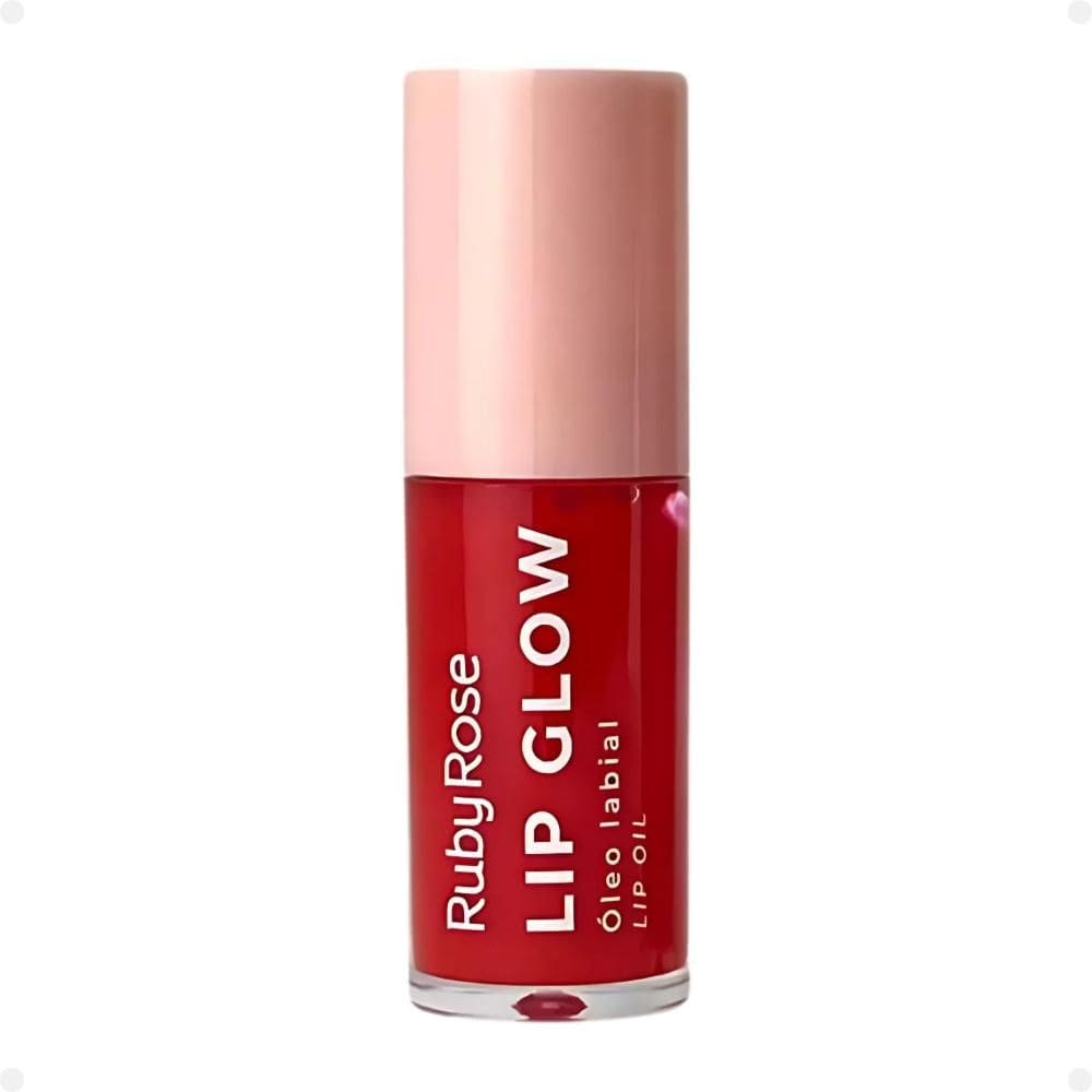 Óleo Labial Ruby Rose Lip Glow Eletric Red HB-L6502-1