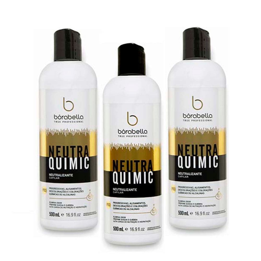 Kit 03 Neutraquimic Neutraliza o PH Borabella 500ml