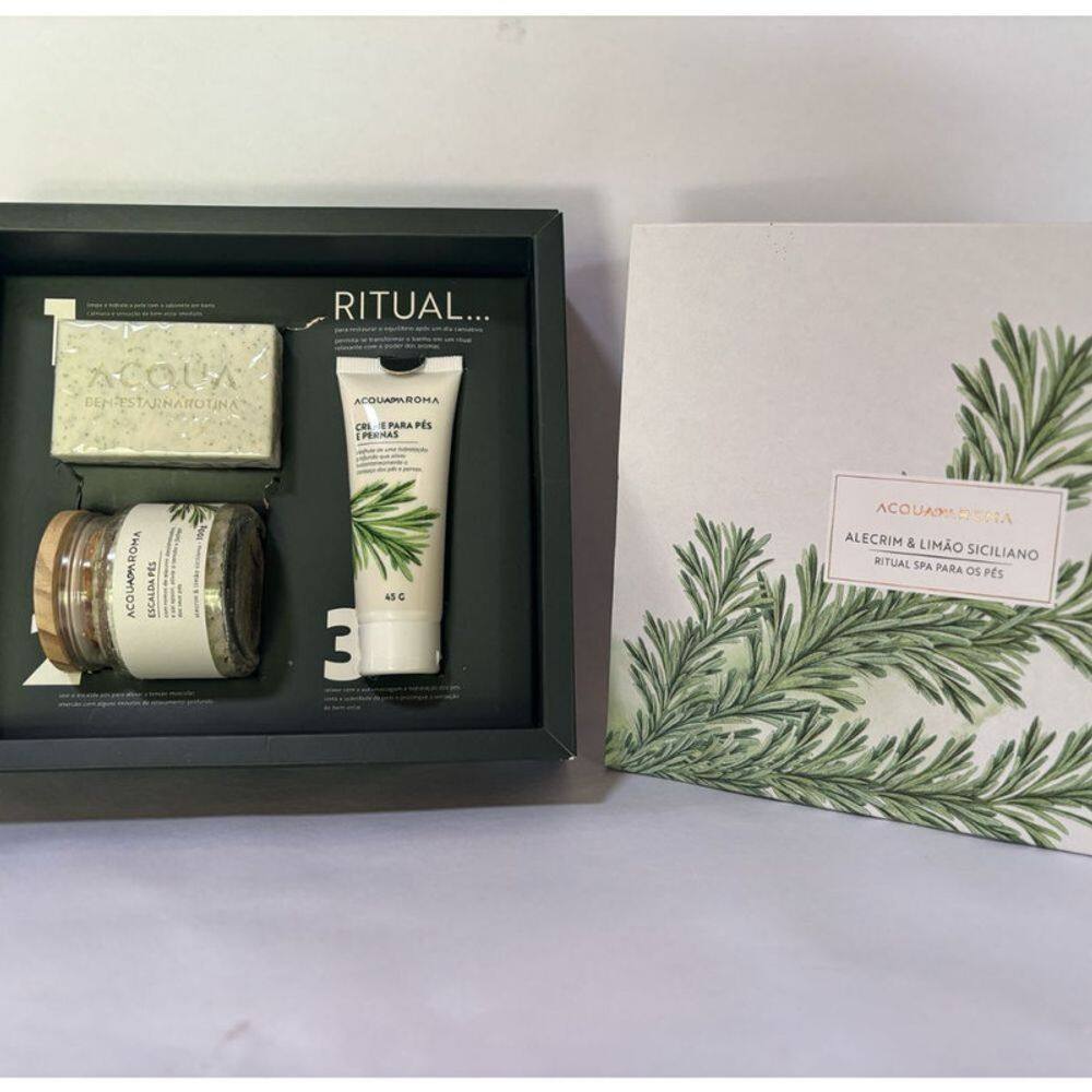 Kit Ritual Spa para os Pés Alecrim & Limão Siciliano - Acqua Aroma
