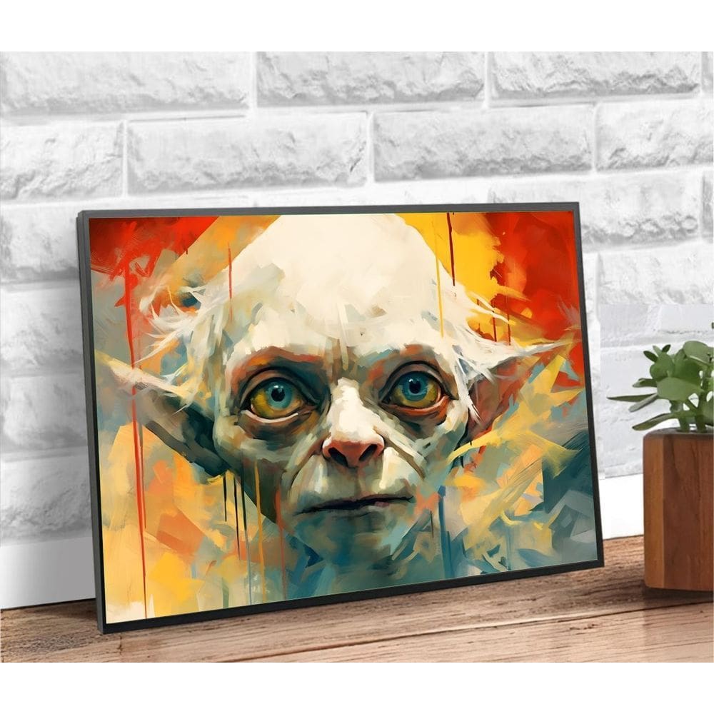 Placa/Quadro Decorativo Golum 40X60Cm Ps 2Mm