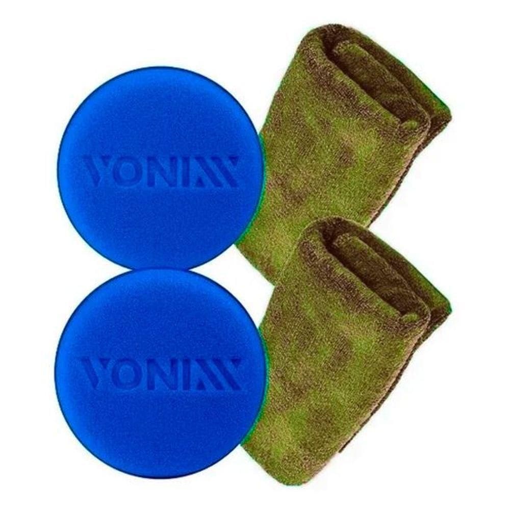 Aplicador Espuma Automotivo Vonixx + Kit Pano Premium