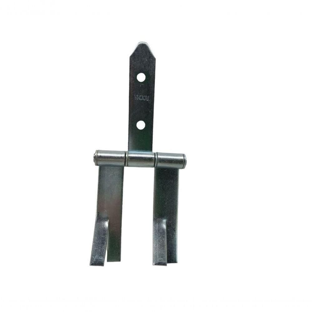 Dobradiça De Portão Haste Dupla Chumbar Rocha 150x32x44mm