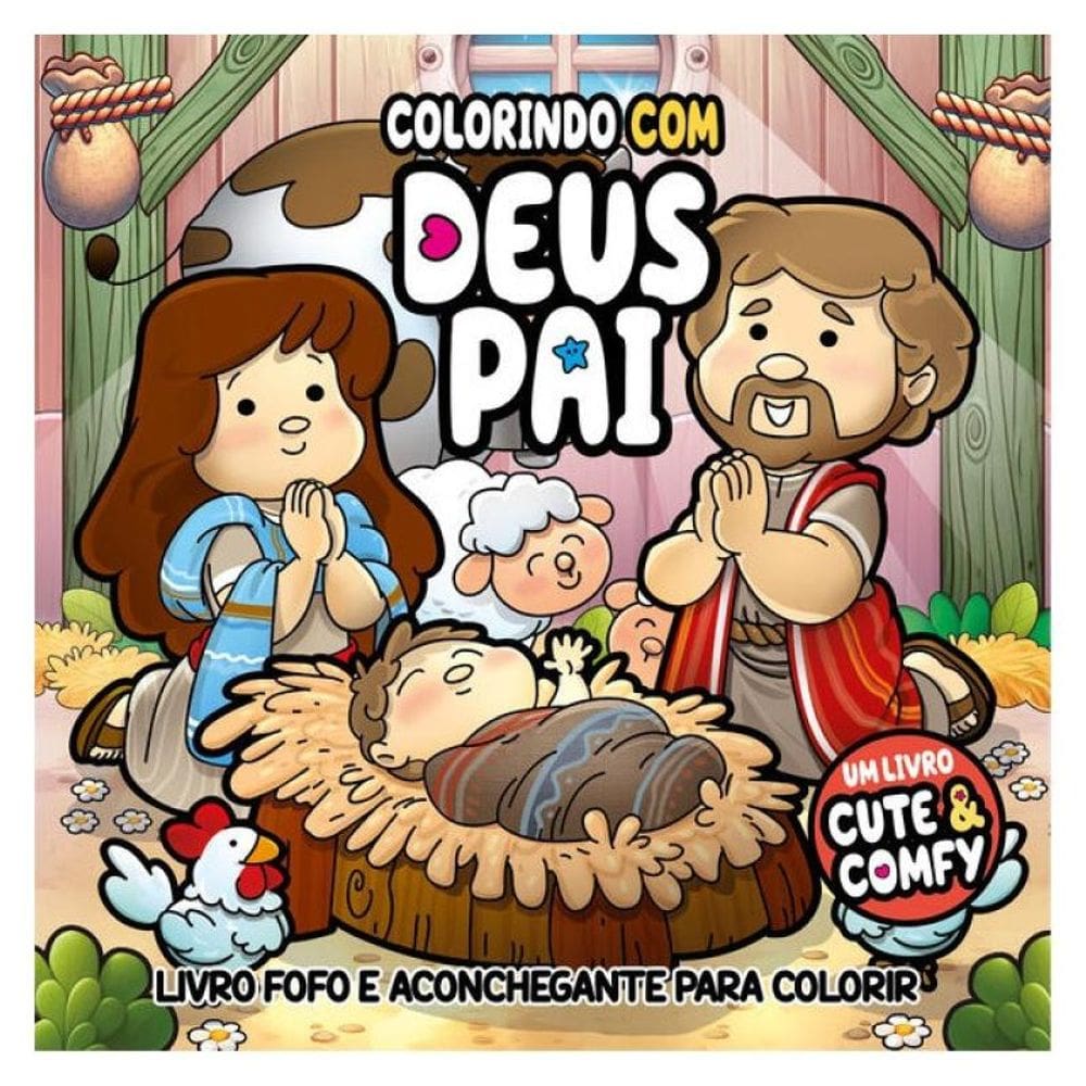 Colorindo Com Deus Pai - Um Livro Cute & Comfy - Livro De Colorir Adulto