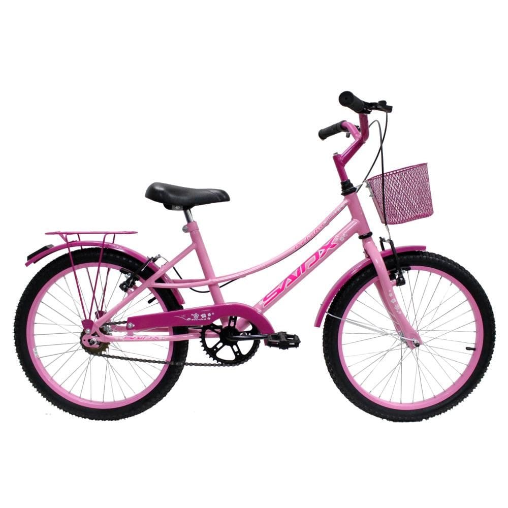 Bicicleta Aro 20 Bike Infantil Feminina Retrô Saidx Belinha