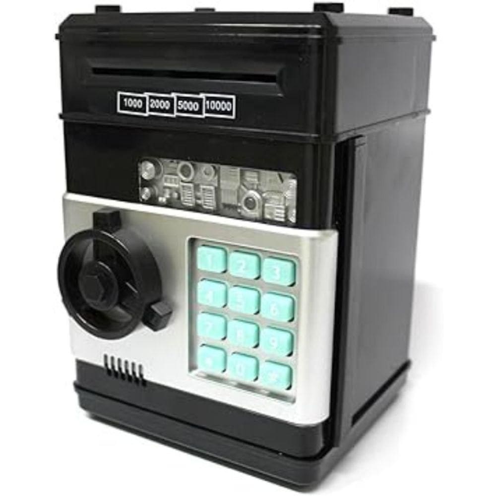 Mini Cofre Eletrônico Digital Senha 4 Dígitos Notas E Moedas