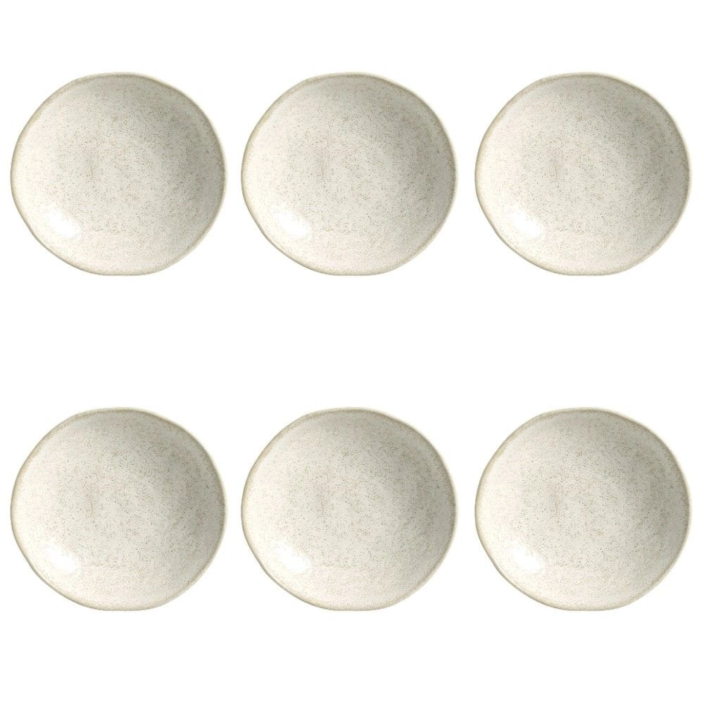 Conjunto de Pratos Fundos 06 Peças Orgânico Vanilla Porto Brasil