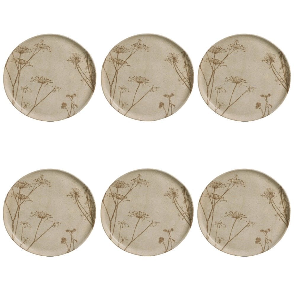 Conjunto de Pratos Rasos 06 Peças Bio Cyperus Porto Brasil