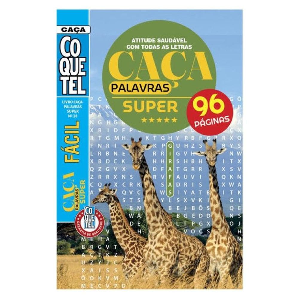 Livro Coquetel Caça-Palavras Super 18
