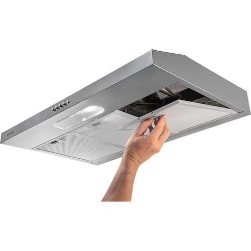 imagem-Depurador De Ar Suggar 80Cm Slim 3 Velocidades. Cor Inox Dps181ix - Dps182ix - 220V
