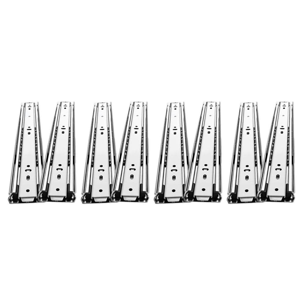 Kit 8 Corrediças Gaveta Telescópica Light 35Cm Com Parafusos