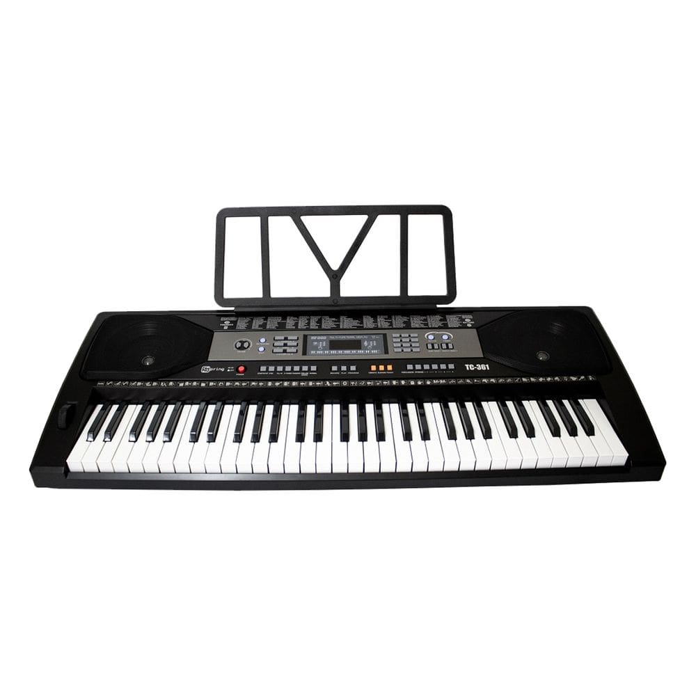 Teclado Spring TC361 61 Teclas sensitivas Com Fonte Bivolt