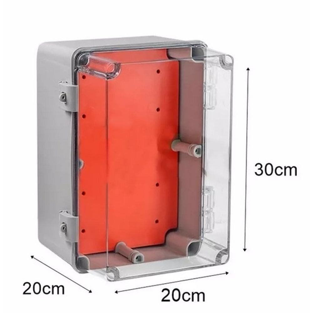 Rohdina Quadro Cinza/Transp 300x200x200mm Ip68