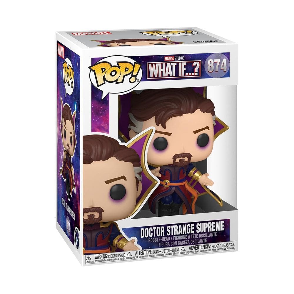 Funko Pop! Marvel E se? Brinquedo Doctor Strange Supre