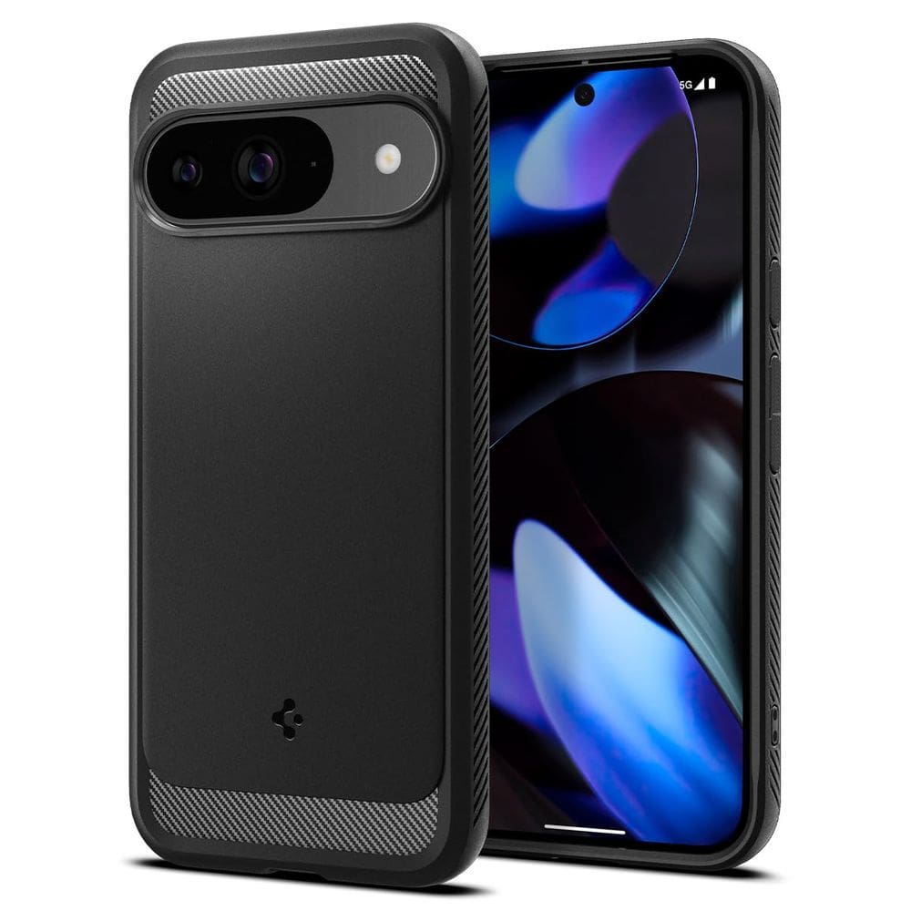Capa Spigen Rugged Armor para Pixel 9/Pixel 9 Pro (2024) preta