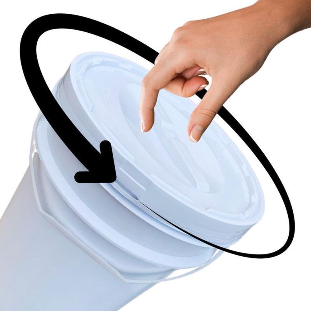 Balde Para Guardar Ração De Gato 20L Tampa De Rosquear