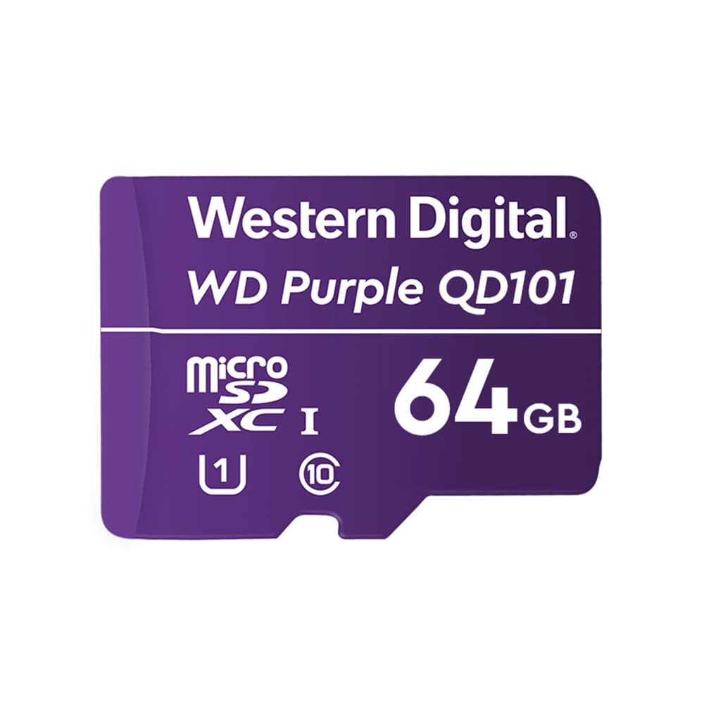 Cartao De Memória MicroSD 64GB WD Purple SC Ultra Endurance WDD064G1P0C