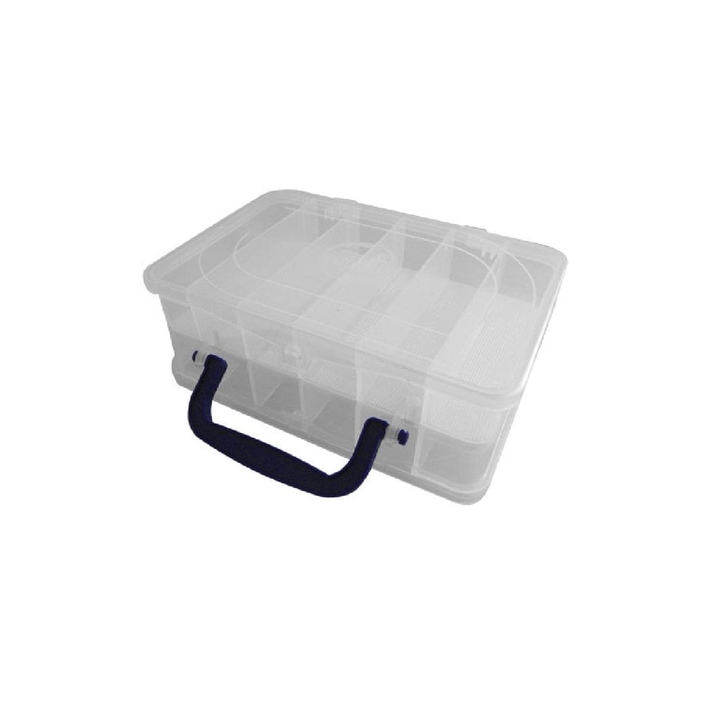 Estojo ED-12-N HI Industrial Duplo 12 Divisões Fixas 20x13x7,6cm Polipropileno