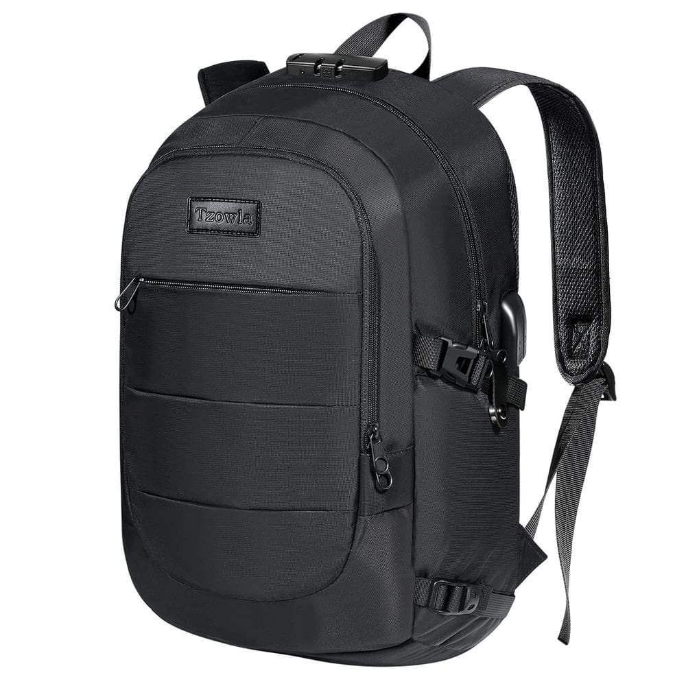 Mochila para laptop Tzowla 35L Antifurto com porta de carregamento USB
