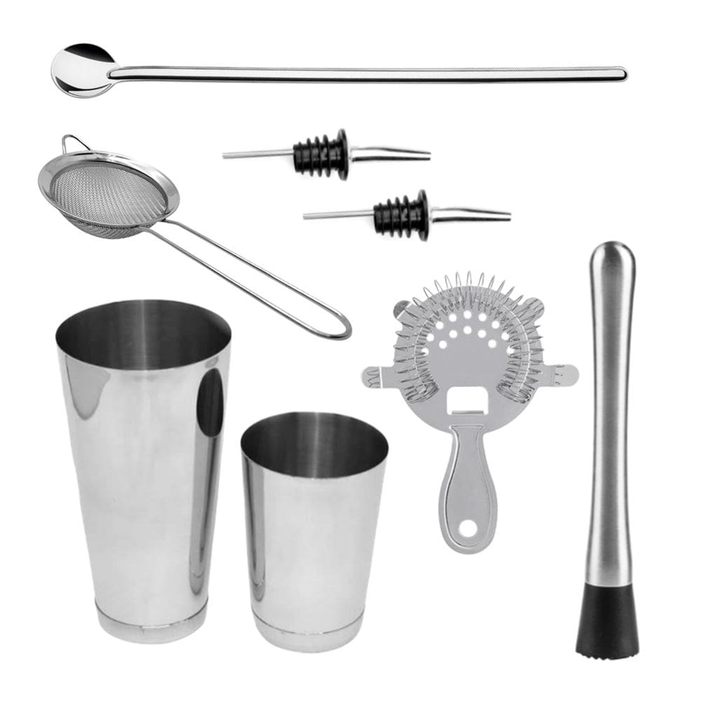 Kit Bar Iniciante 6 Bartender 8 Peças