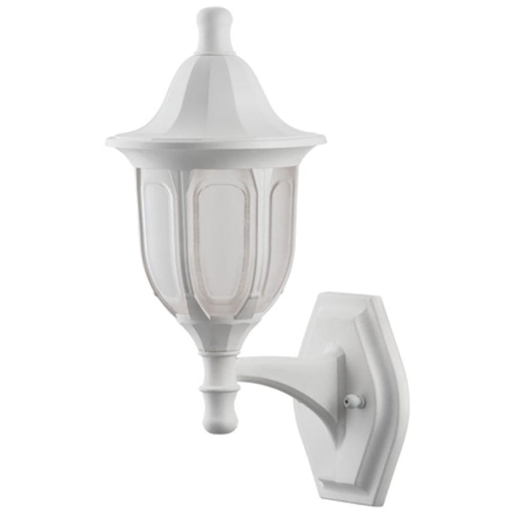 Arandela de Parede Modena Branca 21x38cm Dital Luminária Lente Fosca