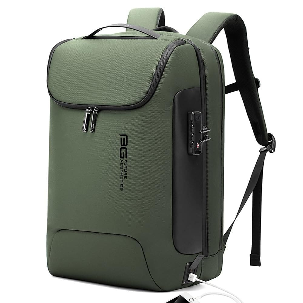 Mochila BANGE Antifurto para laptop de 17,3 polegadas com porta de carregamento USB