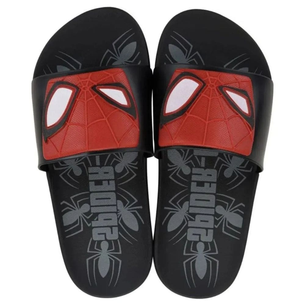Chinelo Grendene Kids Slide Spider Man Preto