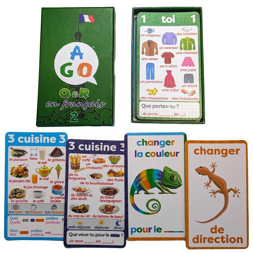 Jogo de cartas AGO En Francais 2 Deluxe Edition All Ages