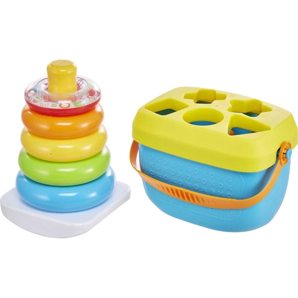 Conjunto de presentes Fisher-Price com Baby`s First Blocks e Rock-a-Stack
