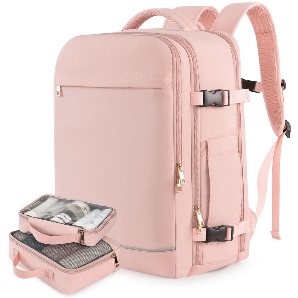 Mochila de viagem Getravel Large para mulheres com 2 cubos de embalagem