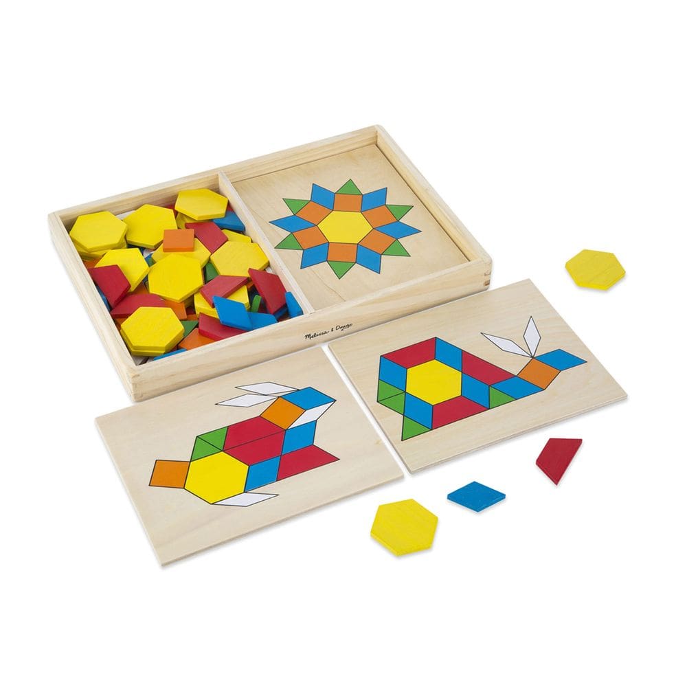 Blocos e tábuas estampados Melissa & Doug Wooden Toy