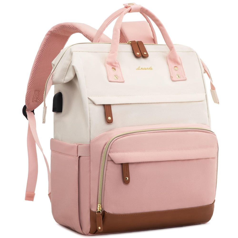 Mochila para laptop LOVEVOOK para mulheres de 15,6” à prova d`água