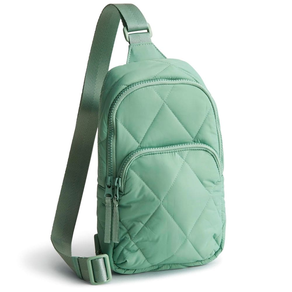 Mochila Sling Vera Bradley Featherweight Lorman Beryl Green