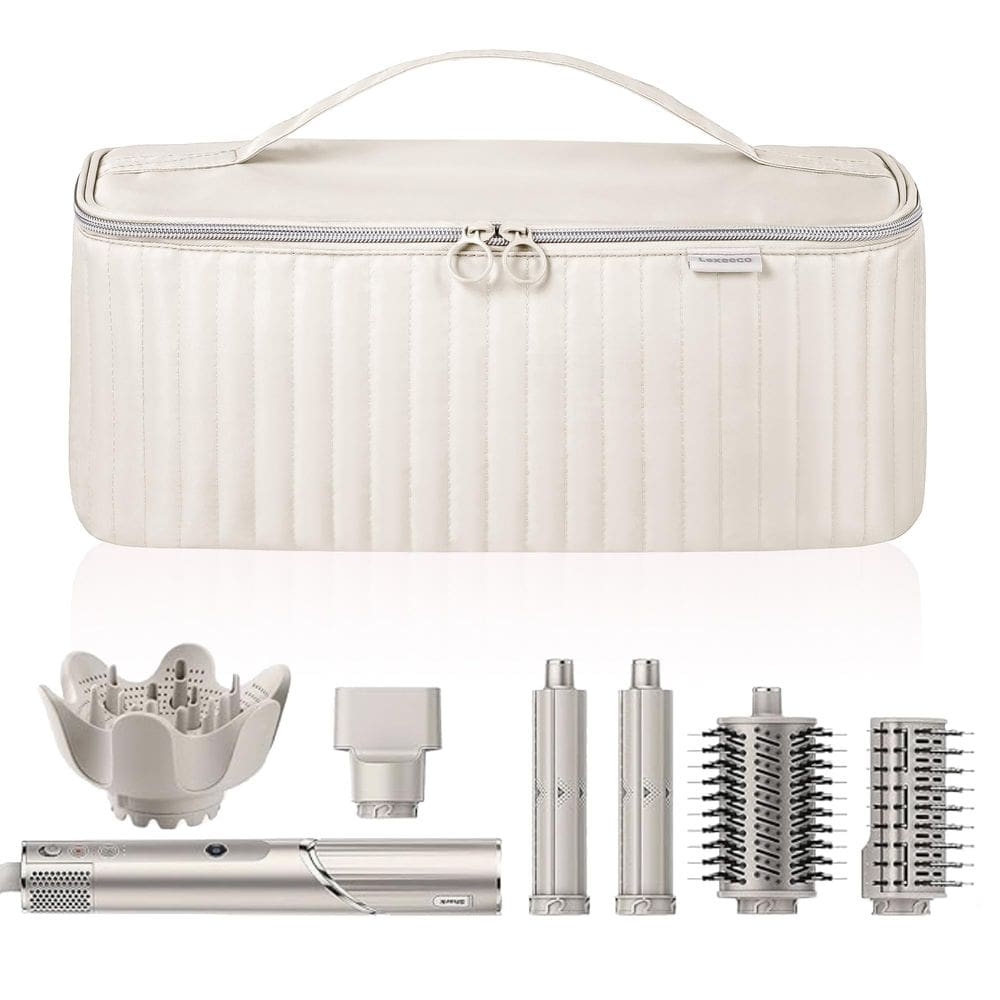 Estojo de transporte de viagem Lexeeco para secador de cabelo Shark Flexstyle Dyson Airwrap Brush