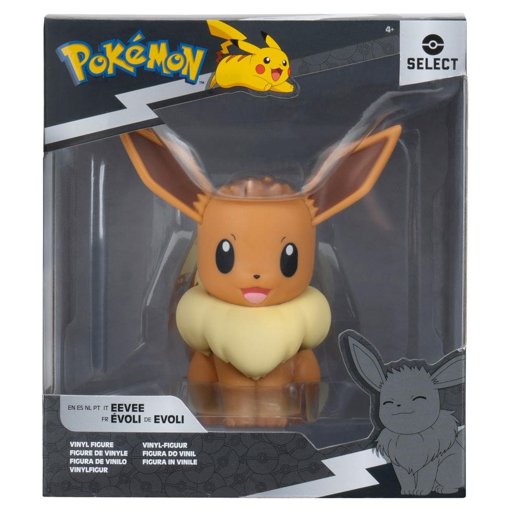 Boneco de vinil Pokémon Eevee Select de 10 cm oficialmente licenciado