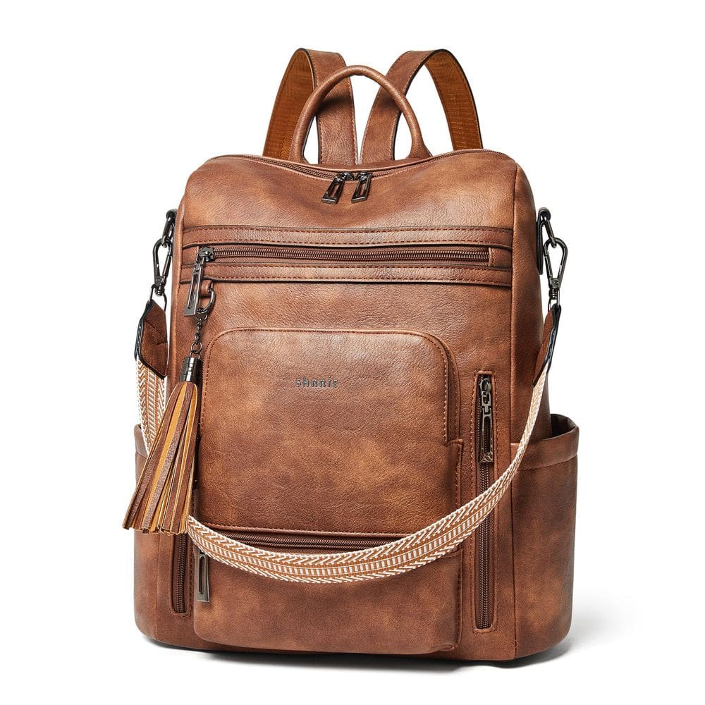 Mochila para laptop Shrie Vegan Leather 15,6” para mulheres