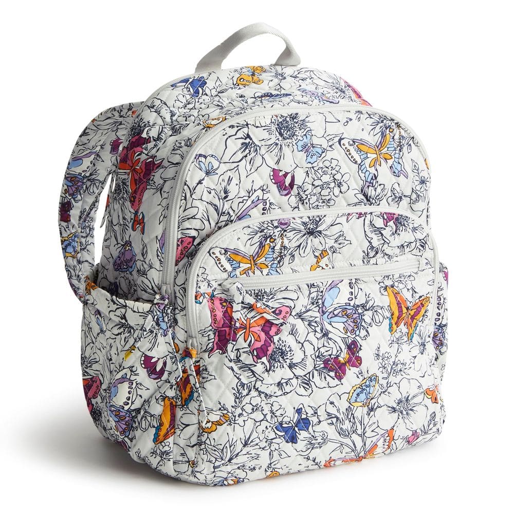 Mochila Vera Bradley Bancroft Premium Cotton Wing + Bloom