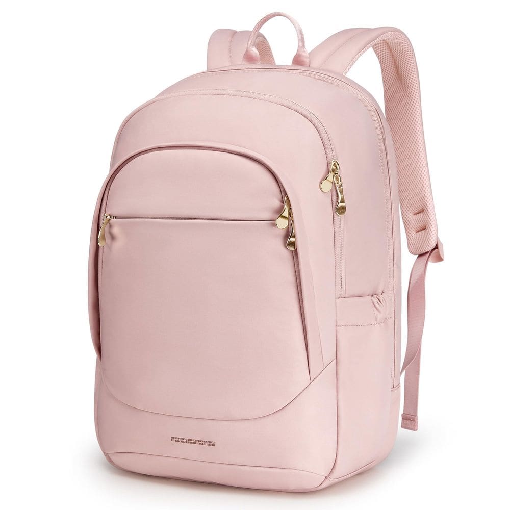 Mochila LIGHT FLIGHT Travel Laptop 17,3” USB rosa feminina