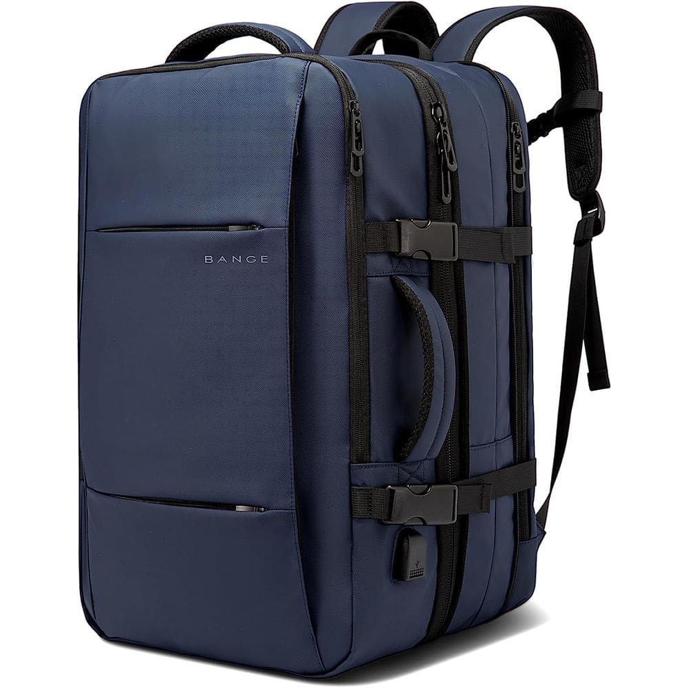 Mochila de viagem BANGE 35L Carry on para homens com compartimento para laptop
