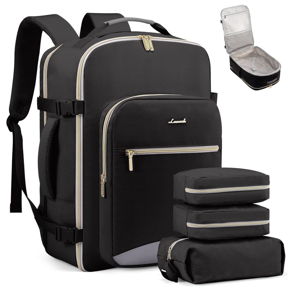 Mochila de viagem LOVEVOOK Carry on 40L à prova d`água para laptop de 17”